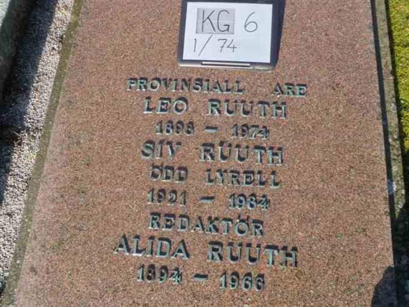 Hautatunnus: 6 01    74-1