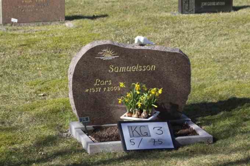 Gravnummer: 3 05    75