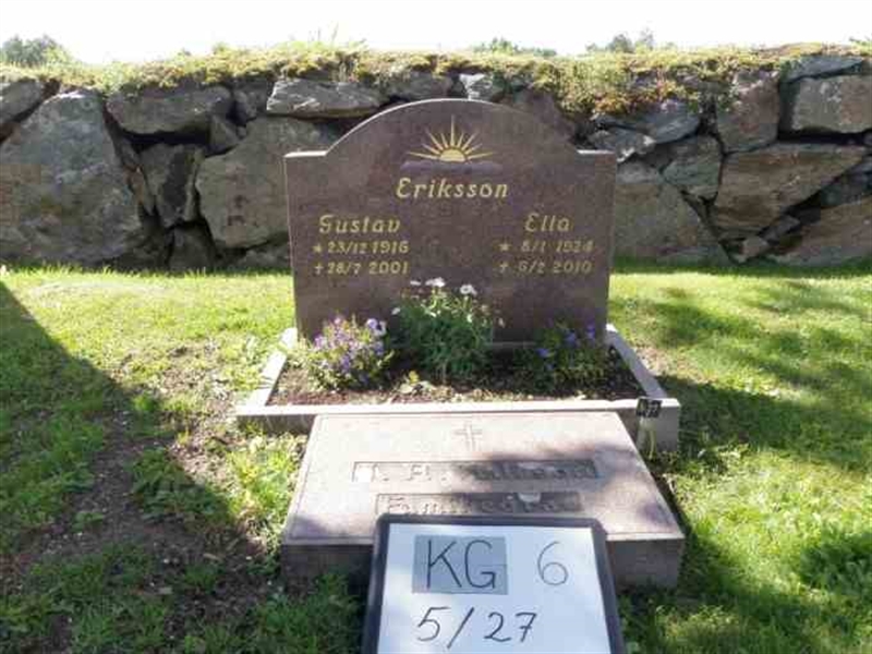 Grave number: 6 05    27-2