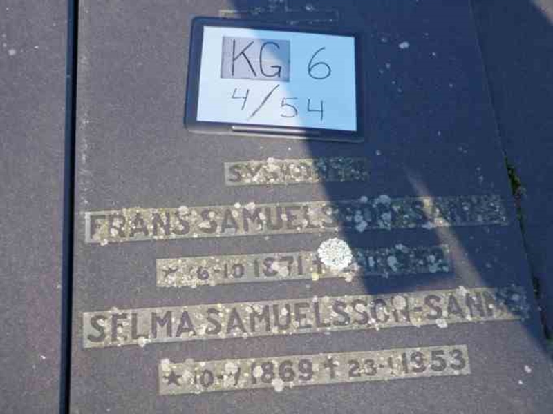 Gravnummer: 6 04    54-1