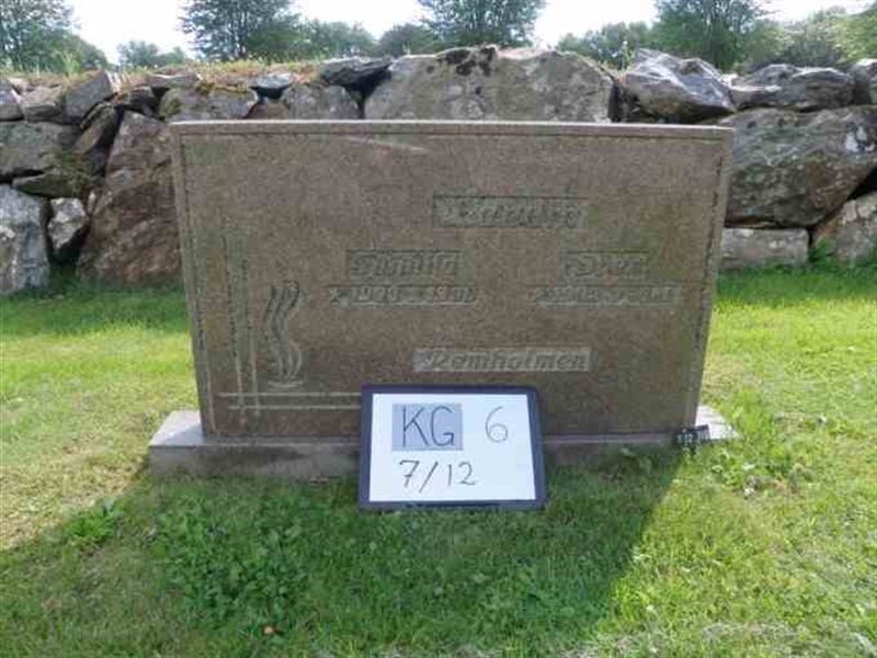 Grave number: 6 07    12-2