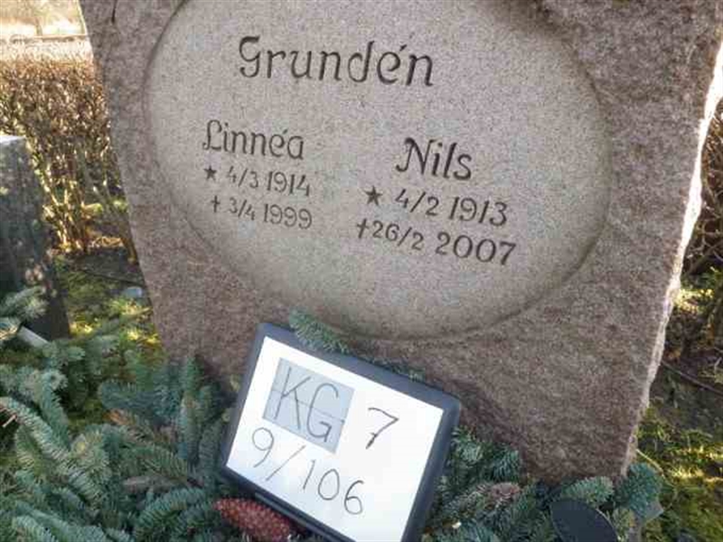 Gravnummer: 7 09   106