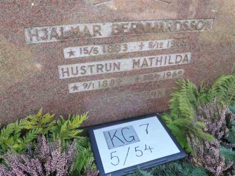 Hautatunnus: 7 05    54-3