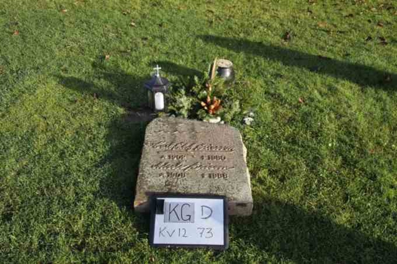 Gravnummer: 3 12    73