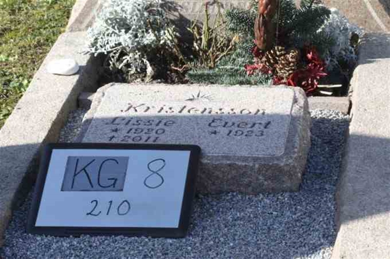 Grave number: 8   210-1