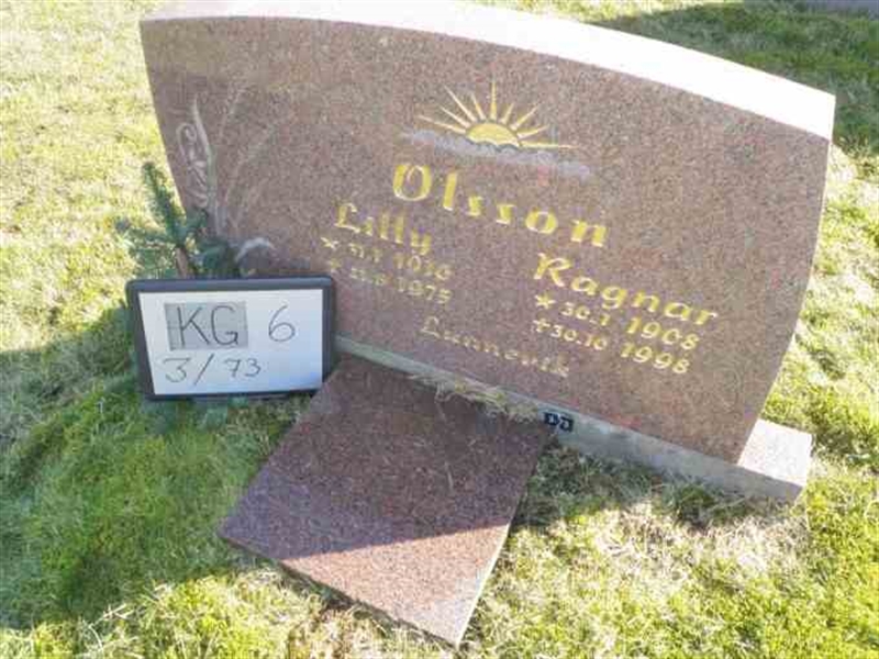 Gravnummer: 6 03    73-2