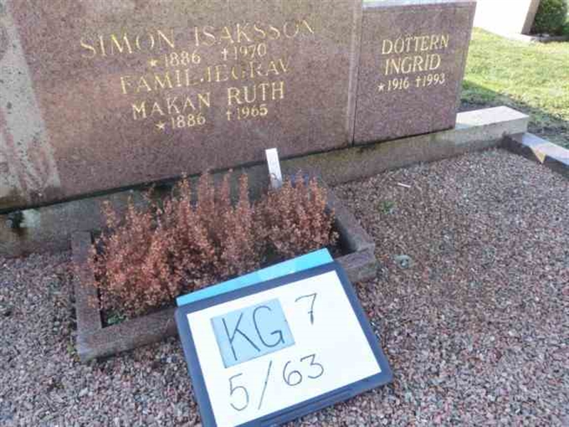 Hautatunnus: 7 05    63-2