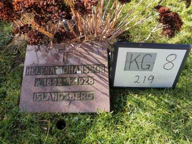 Gravnummer: 8   219-2