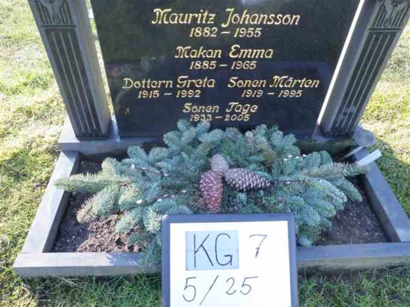 Hautatunnus: 7 05    25-2