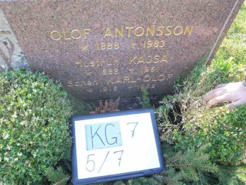 Gravnummer: 7 05     7-2