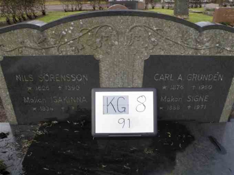 Grave number: 8    91-2
