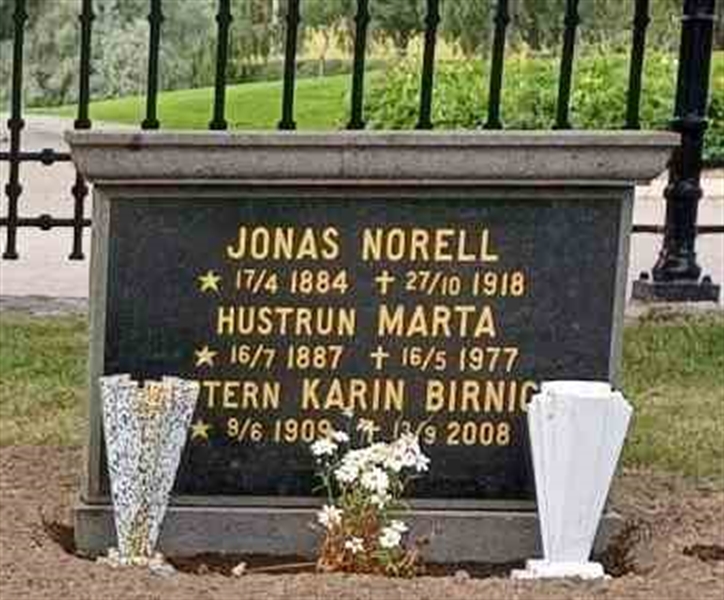 Grave number: D G 1 206