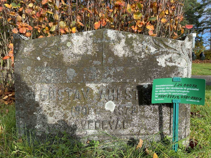 Grave number: 1 24     72