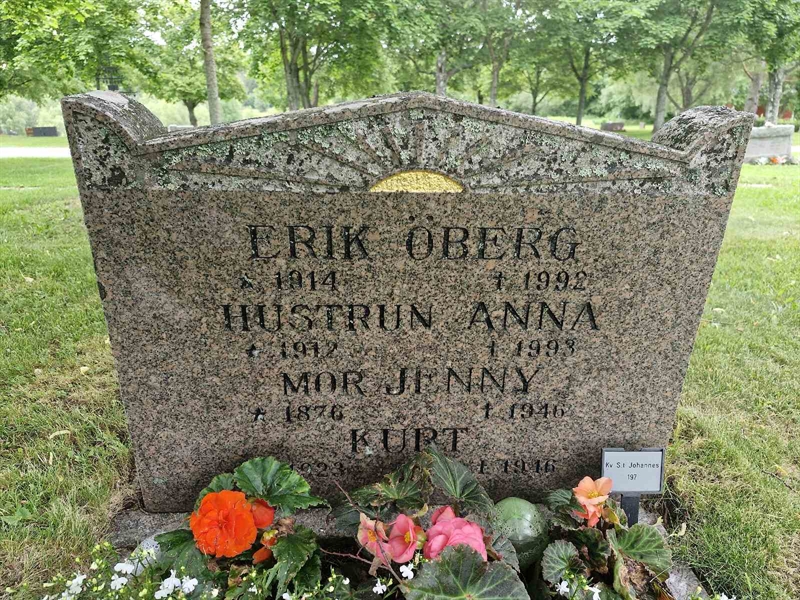 Grave number: GR JO   197