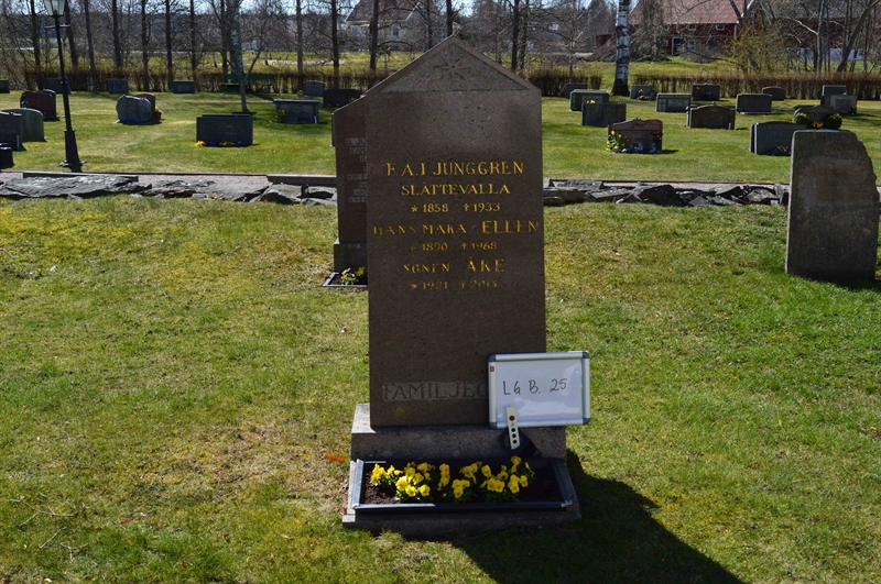 Grave number: LG B    25