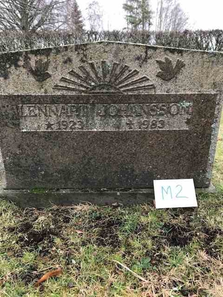 Grave number: SJ M     2