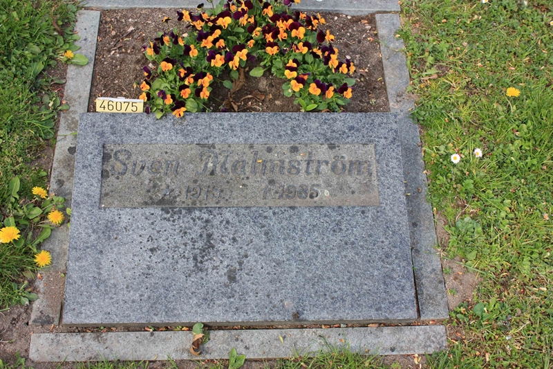 Grave number: Ö 46    75