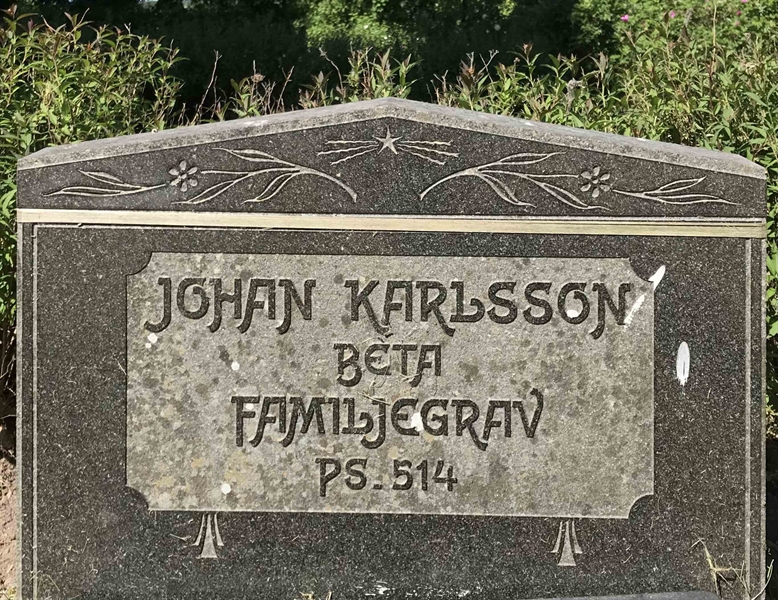 Grave number: KÄÖ A   486, 487