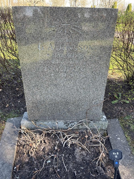Grave number: 22 B    18