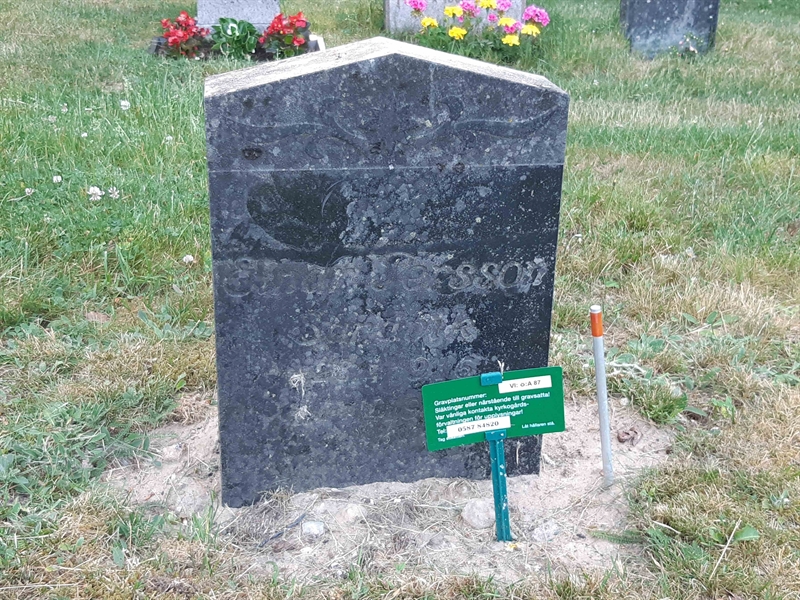 Grave number: VI Ö:A    87