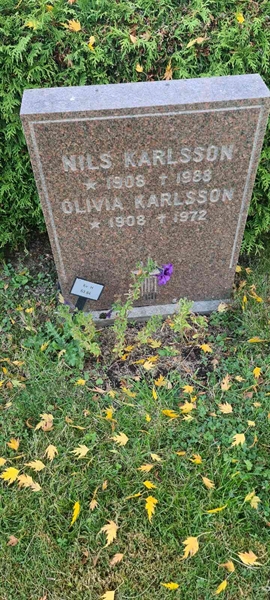 Grave number: M H   63, 64