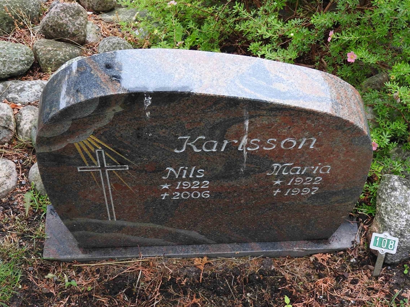 Gravnummer: BRO 2U C   108