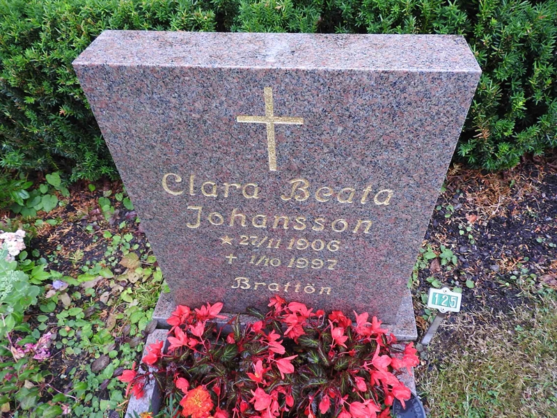 Gravnummer: BRO 2U D   125