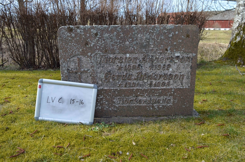 Grave number: LV C    15, 16