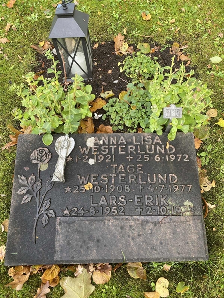 Grave number: 1 H    66