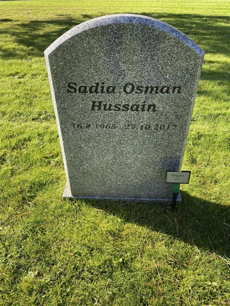 Grave number: 2 H   174