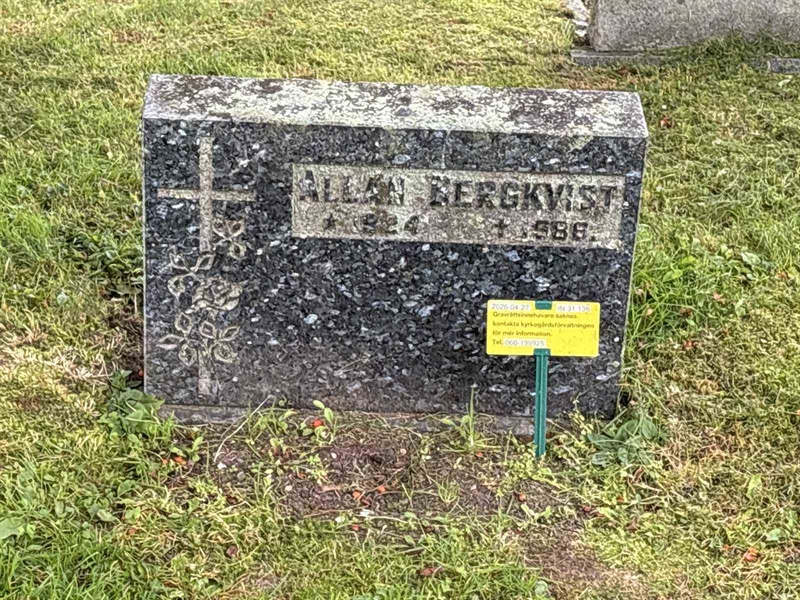 Grave number: IN 31   136