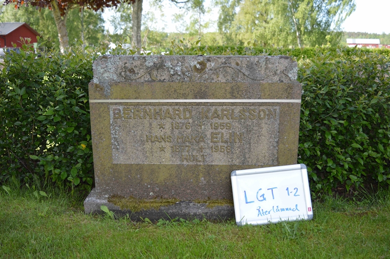 Grave number: LG T     1, 2