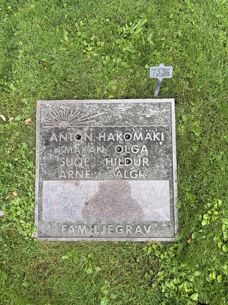 Gravnummer: 1 T   336