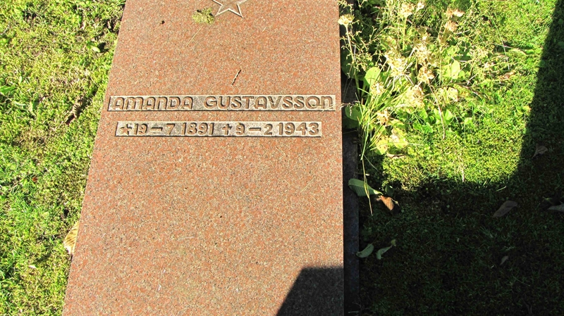 Grave number: HG MÅSEN   603, 604