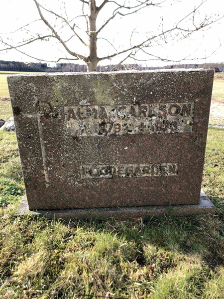 Grave number: FÄ G     3