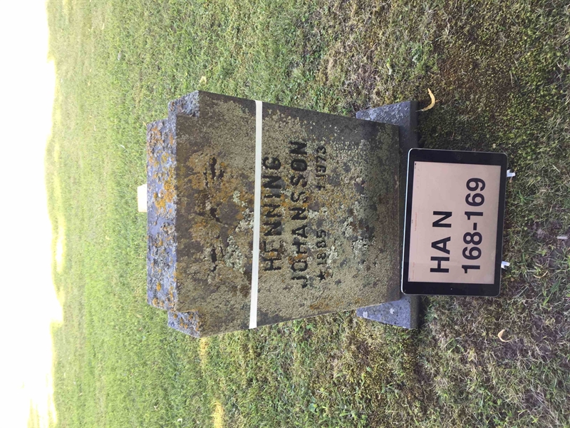 Grave number: HA N   168, 169