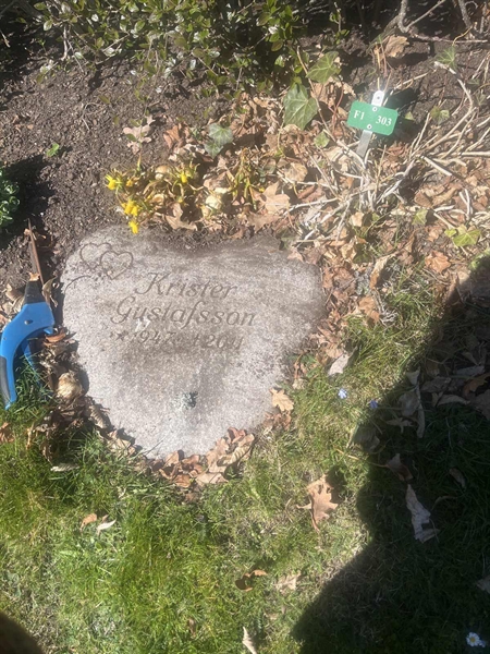 Grave number: 1 3 F1 303