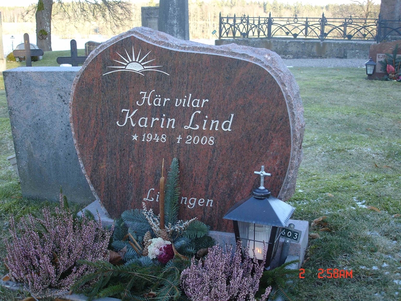 Grave number: B G  603, 604