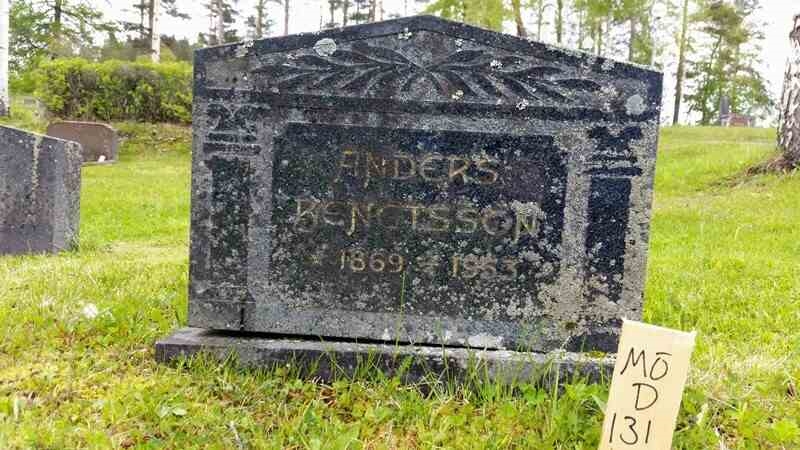 Grave number: MÖ D   131
