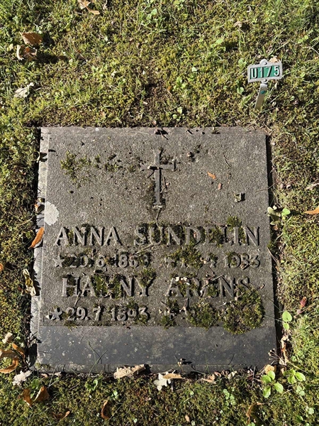 Gravnummer: 1 U   175