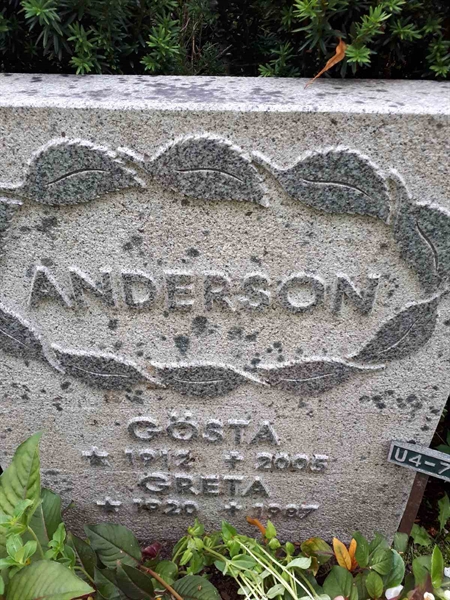 Gravnummer: GK U 4    70