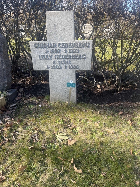 Grave number: 1 3 F1 52
