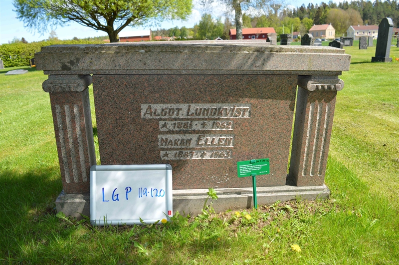 Grave number: LG P   119, 120