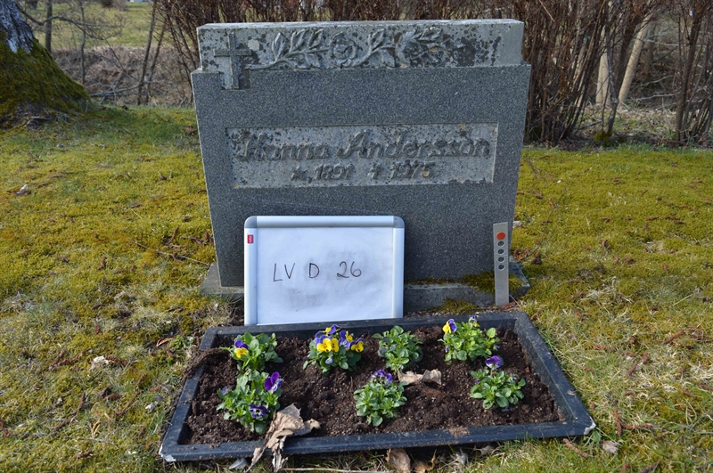 Grave number: LV D    26