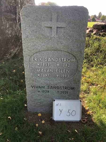 Grave number: NS Y    49-50