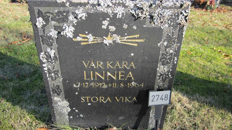 Grave number: KG G  2748