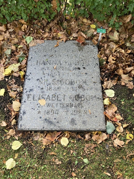 Grave number: 1 1 B    10
