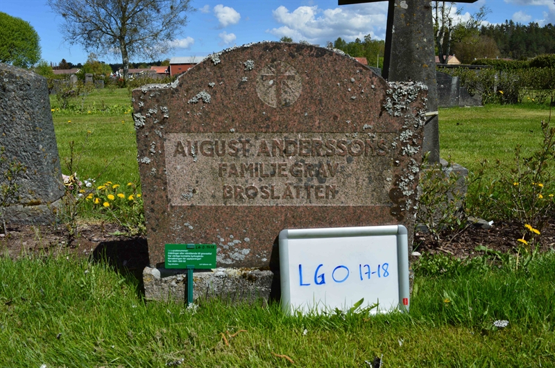 Grave number: LG O    17, 18