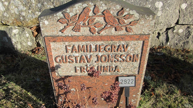 Grave number: KG G  2822