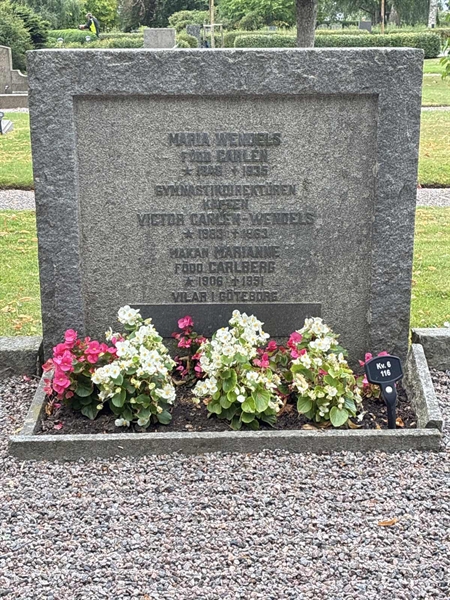 Grave number: 33 6   116